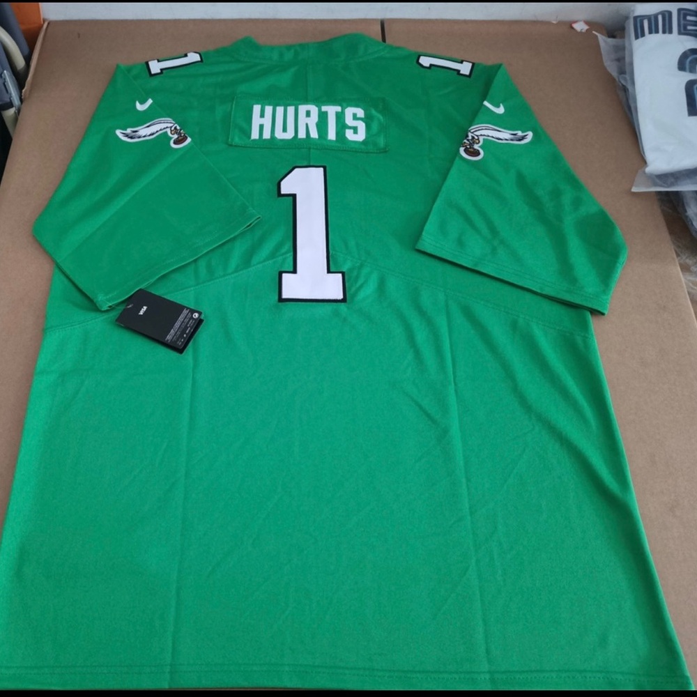 Philadelphia Eagles Jalen Hurts Kelly Green Jersey